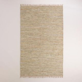 Recycled Leather Chindi Anders Area Rug
