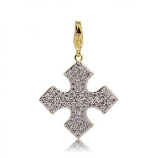 Jewels by Jen "All Directions" 2.61ct CZ Pavé Maltese Cross Charm   7910007