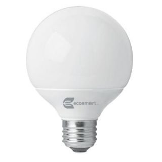 EcoSmart 60W Equivalent Bright White G25 CFL Light Bulb (4 Pack) ES9G814235KYOW