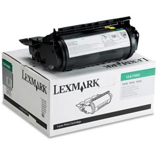 Lexmark 12A7460 Toner, 5000 Page Yield, Black