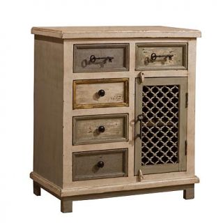 Hillsdale Furniture LaRose 5 Drawer Cabinet with Chicken Wire Accent   Antique    8098247