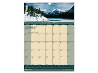 House of Doolittle 362 Landscapes Monthly Wall Calendar, 12 x 16 1/2