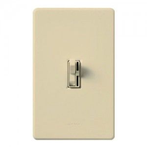 Lutron AY 103P IV Dimmer Switch, 1000W 3 Way Ariadni  Toggle Dimmer   Ivory