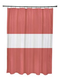 Narrow the Gap Stripe Shower Curtain by e by design