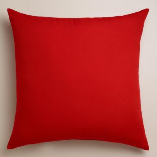 Red Outdoor Throw  Pillow