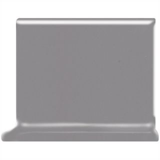 American Olean Bright Storm Gray Ceramic Cove Base Tile (Common: 4 in x 4 in; Actual: 4.25 in x 4.25 in)