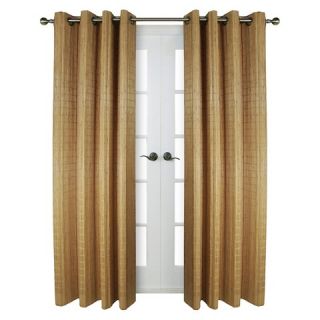 Bamboo Grommet Top Curtain Panel   Walnut (84)