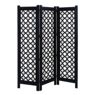 Woodland Imports 72 x 60 3 Panel Wooden Room Divider