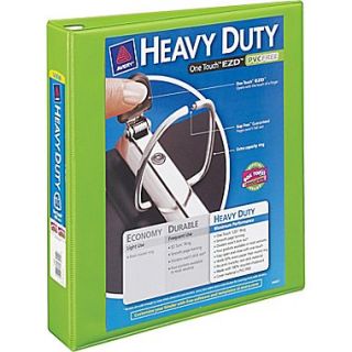 Avery Heavy Duty EZD 2 Inch 3 Ring View Binder, Chartreuse (17596)