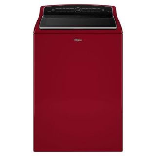 Whirlpool Cabrio 5.3 cu. ft. High Efficiency Top Load Washer with Steam in Cranberry Red, ENERGY STAR WTW8500DR