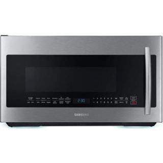 Samsung 2.1 cu. ft. Over the Range PowerGrill Microwave with Senor Cook in Black Stainless Steel ME21K7010DG