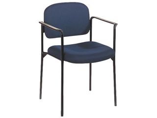 basyx VL616VA90 Guest Chair with Arms, Blue