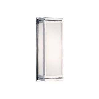 Robert Abbey C1333 Bradley 2 Light Wall Sconce in Polished Chrome with White Glass Shade